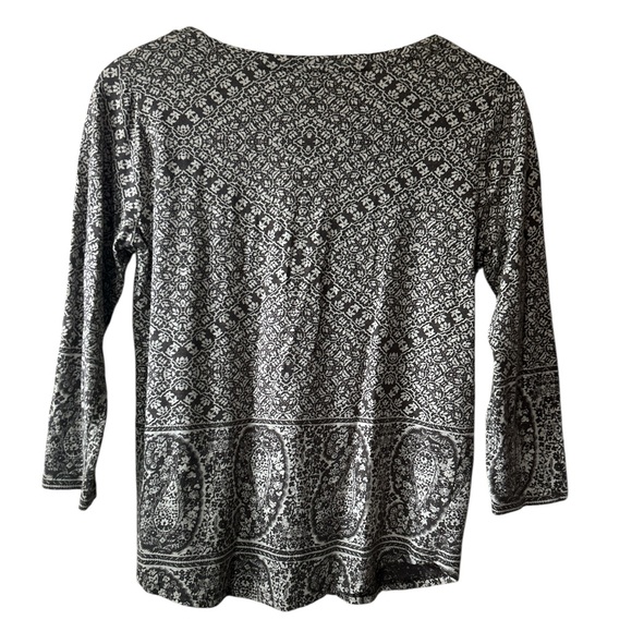 Lucky Brand Floral Paisley Boho Revival Shirt Women’s Medium - Picture 2 of 3